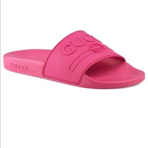 Authentic pink Gucci slides